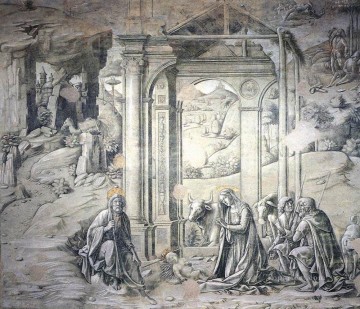 フランチェスコ・ディ・ジョルジョ Painting - キリスト降誕 1488年 シエナ フランチェスコ・ディ・ジョルジョ